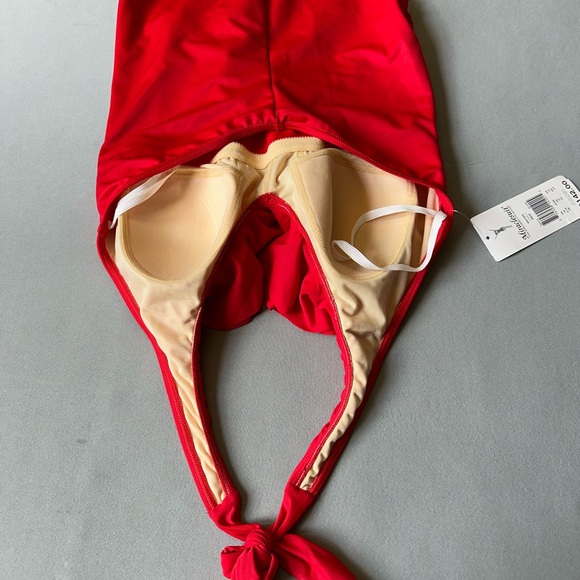 Miraclesuit Red One Piece Swimsuit - Picture 5 of 7